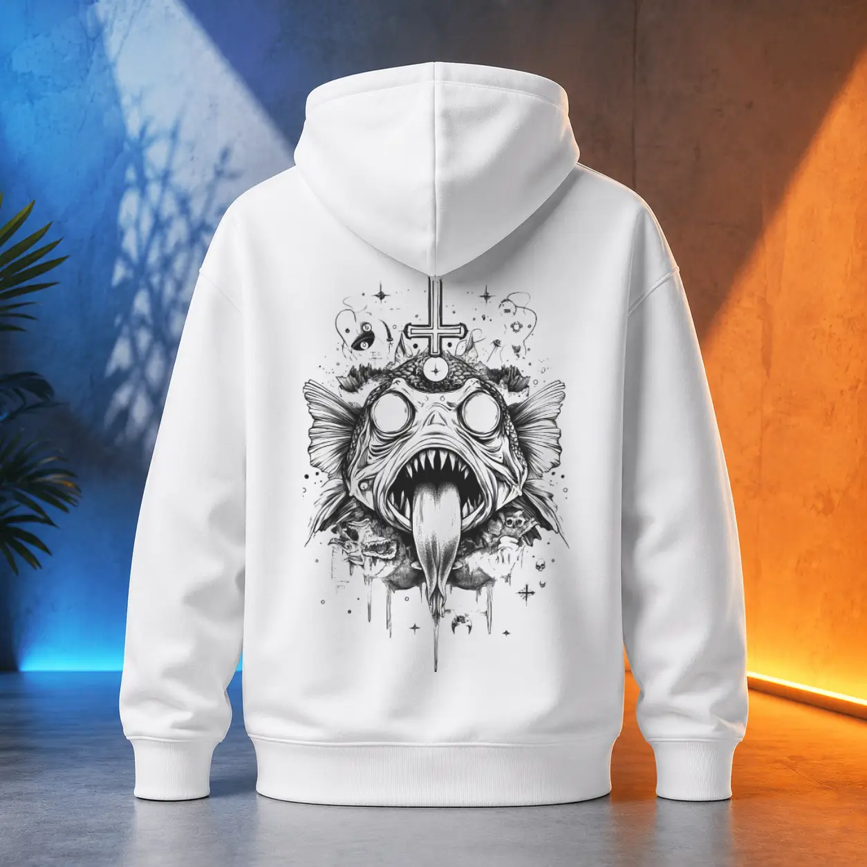 Unisex mikina - Piranja Zkázy - Démonický bestiář