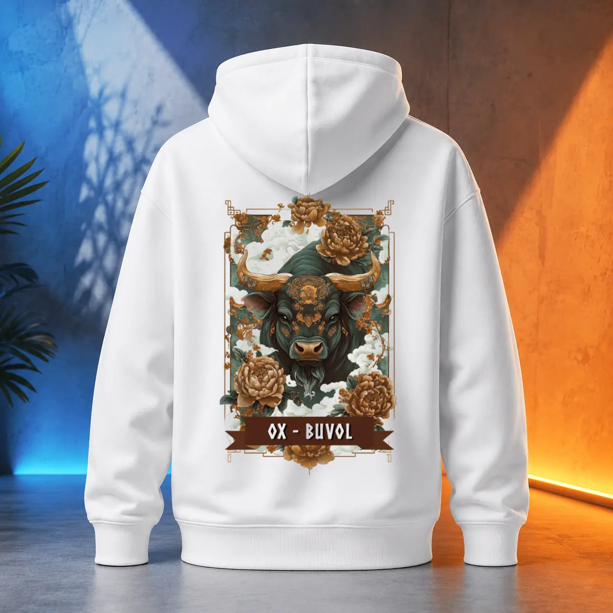 Unisex mikina - Buvol - Čínský zvěrokruh