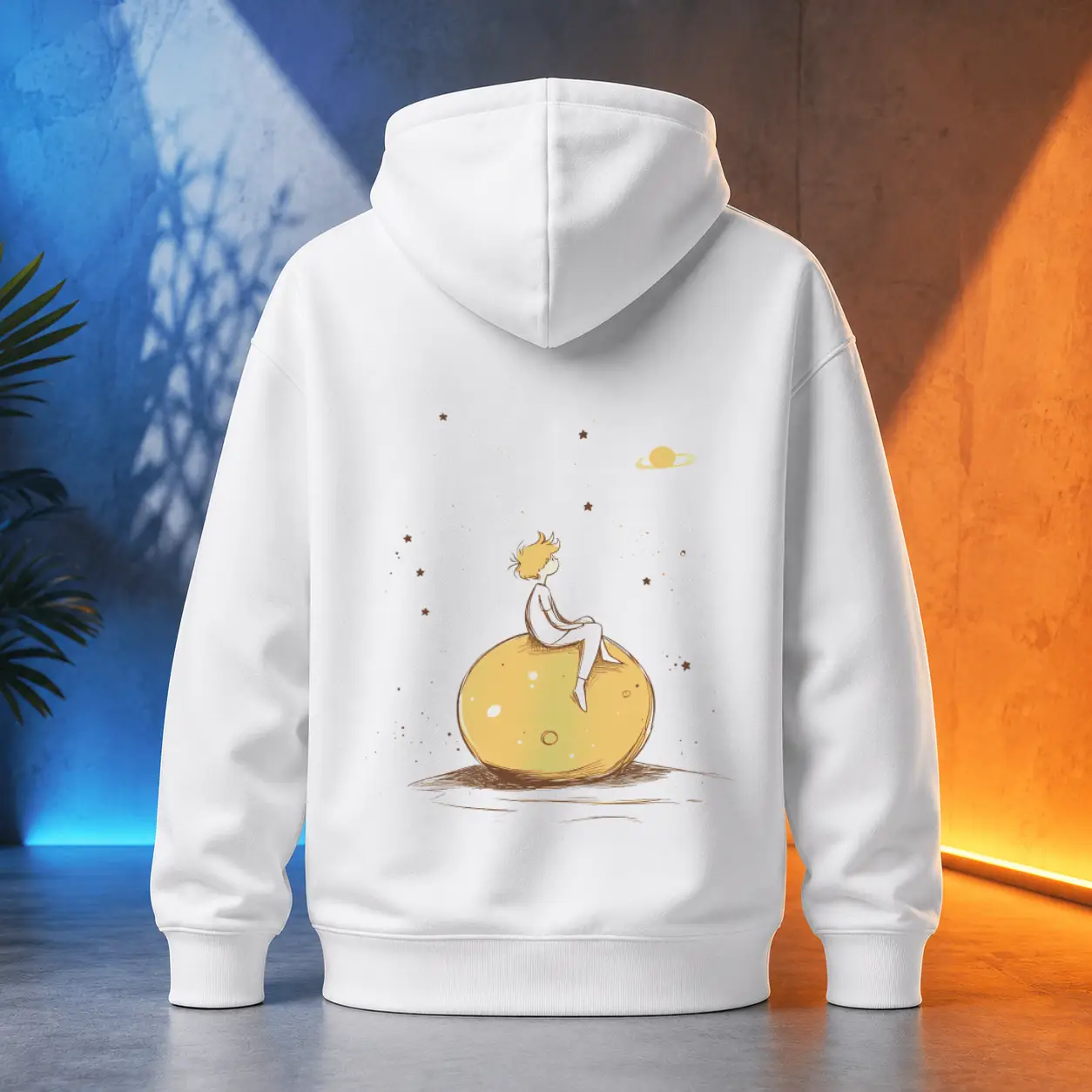 Unisex mikina - Mapa světů - Malý princ - Le petit prince