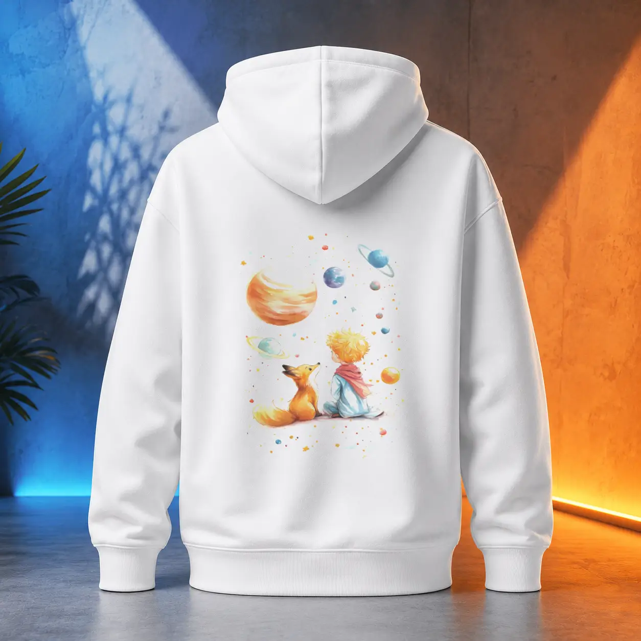 Unisex mikina - Mezi planetami - Malý princ - Le petit prince