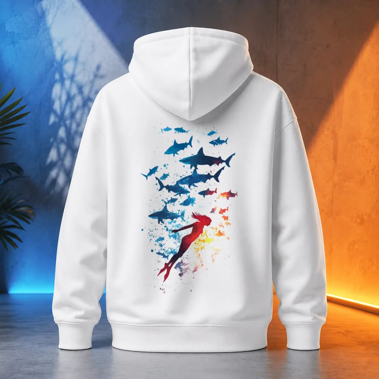 Unisex mikina - Mezi rybami - Svobodná příroda