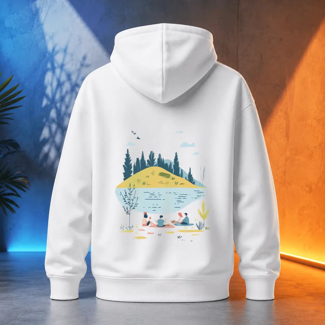 Unisex mikina - Piknik pod širým nebem - Svobodná příroda
