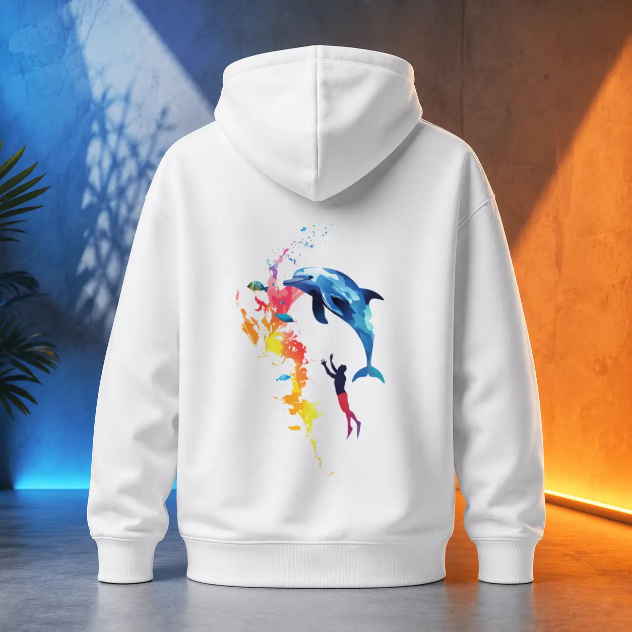 Unisex mikina - Pozdrav oceánu - Svobodná příroda