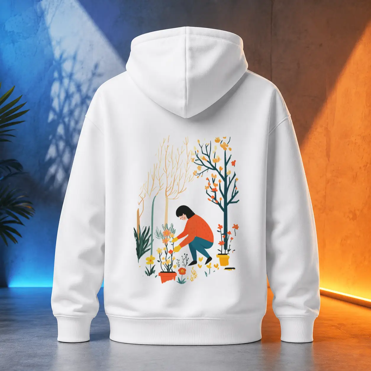 Unisex mikina - Sázení barevných snů - Svobodná příroda