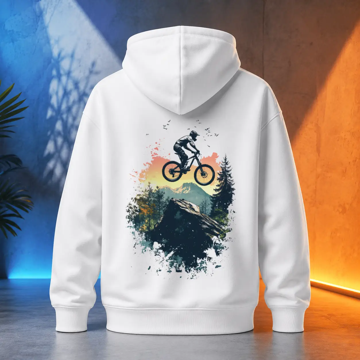 Unisex mikina - Skok bikerem - Svobodná příroda