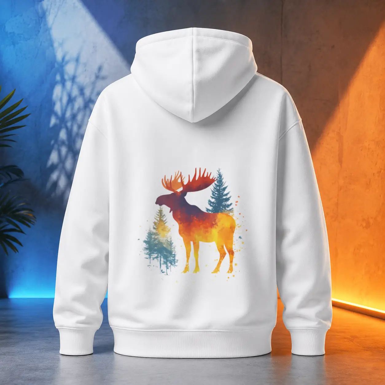 Unisex mikina - Sobí silueta - Svobodná příroda