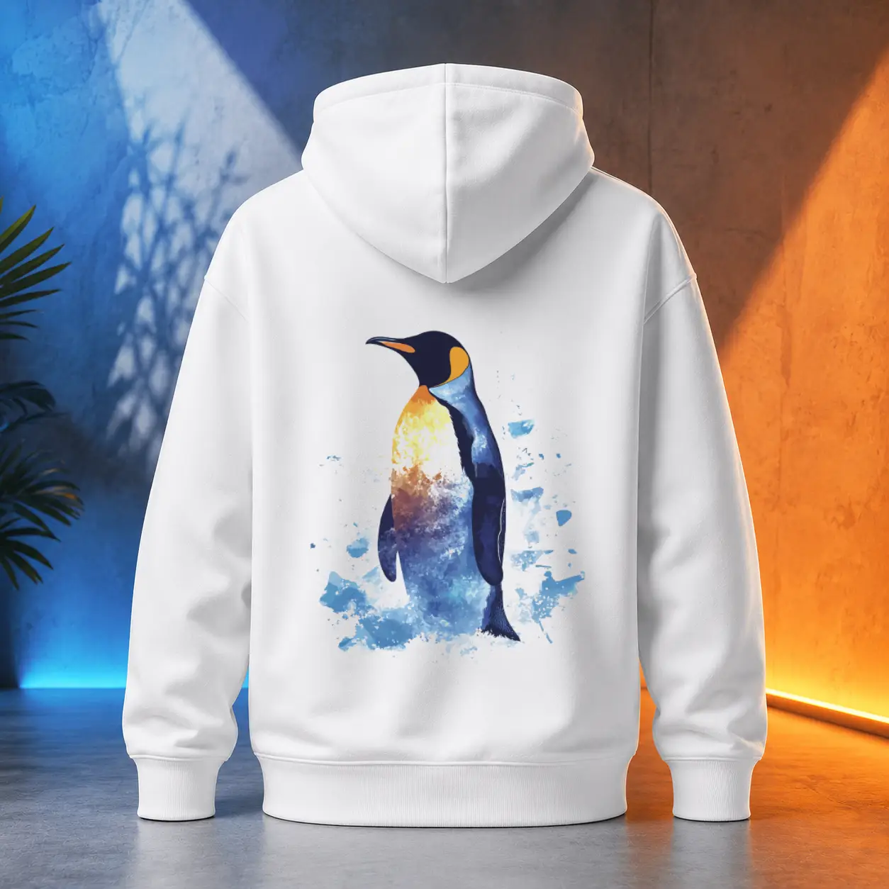 Unisex mikina - Tučňák císař - Svobodná příroda