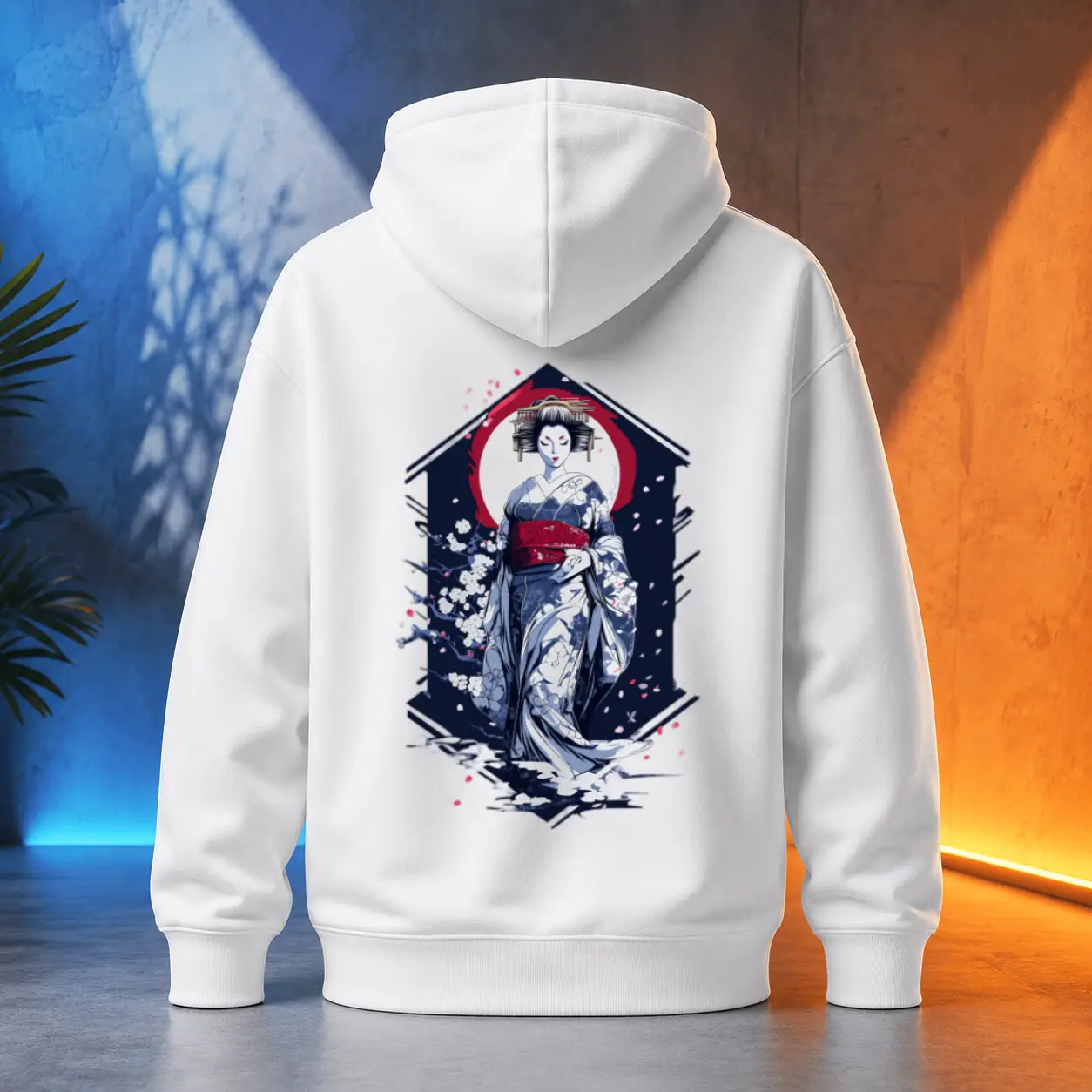 Unisex mikina - Geisha zrozená z mlhy