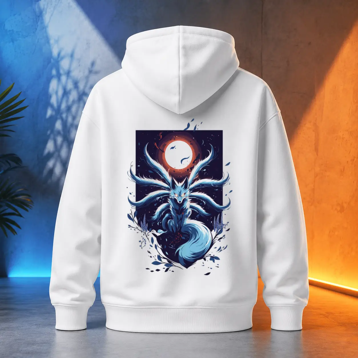 Unisex mikina - Kitsune devíti ocasy k nebi