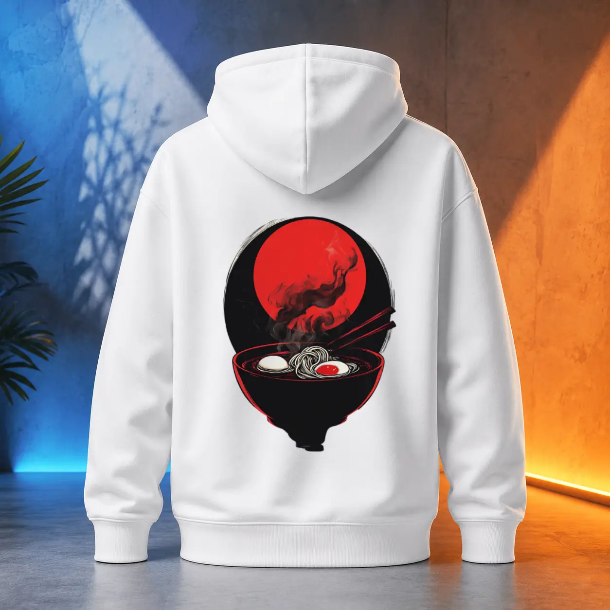 Unisex mikina - Ramen voní noční ulici