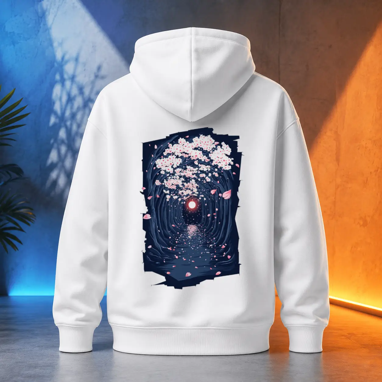 Unisex mikina - Sakura alej bez konce