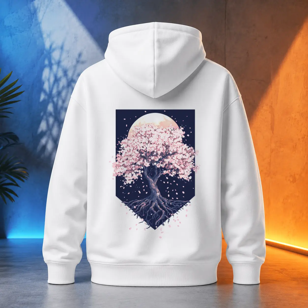 Unisex mikina - Sakura alej v květu