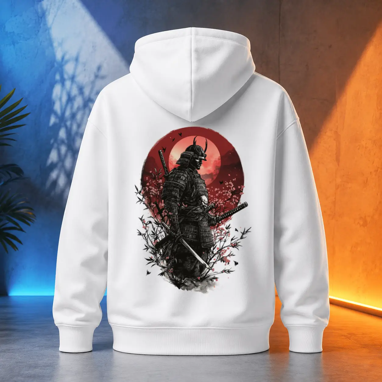 Unisex mikina - Samuraj s katanou vzhůru