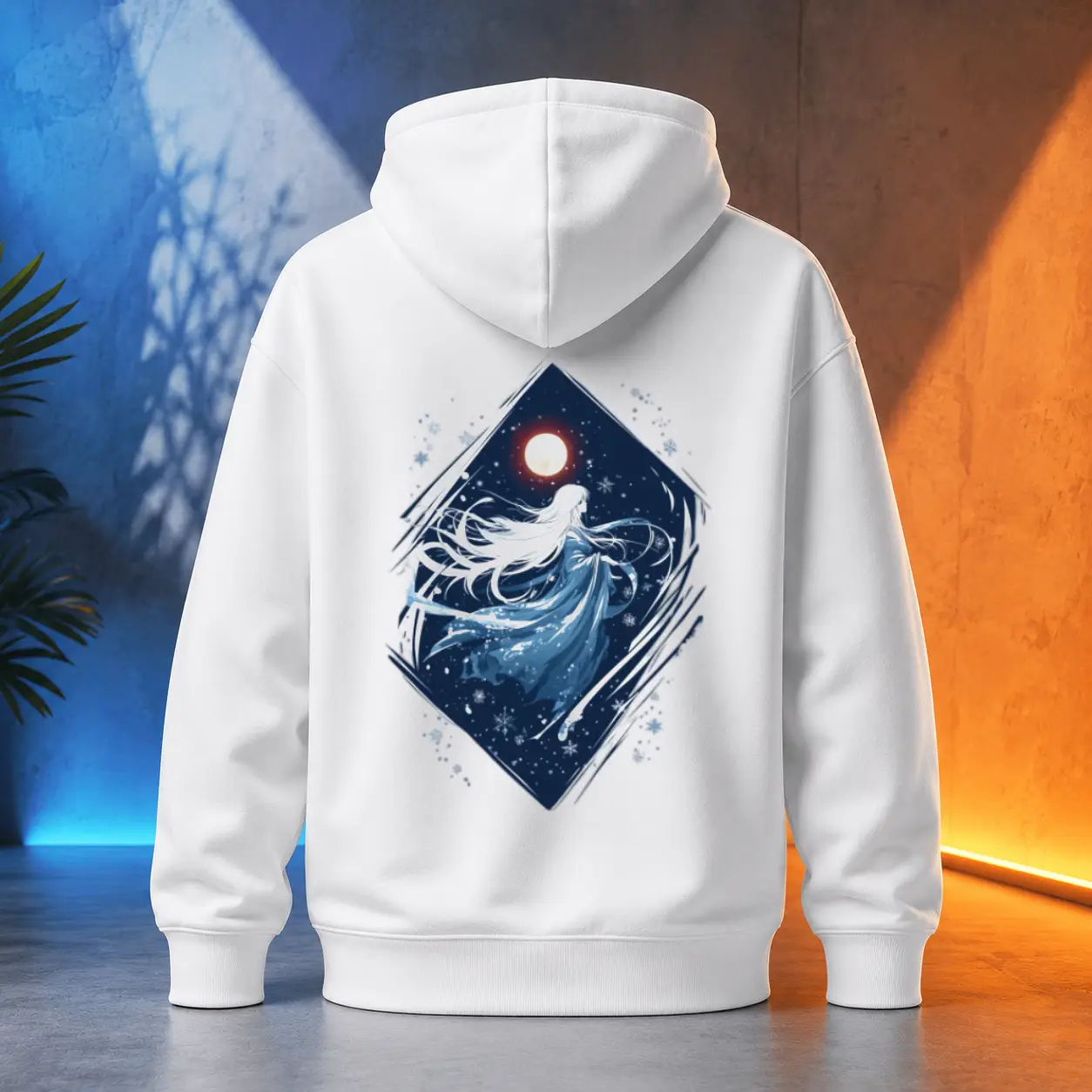 Unisex mikina - Yokionna vznášející se v mrazu