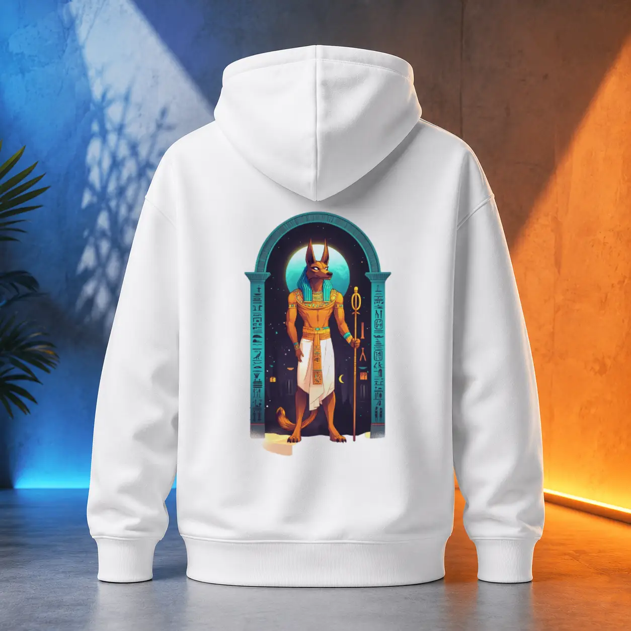 Unisex mikina - Anubis s berlou Ankhu