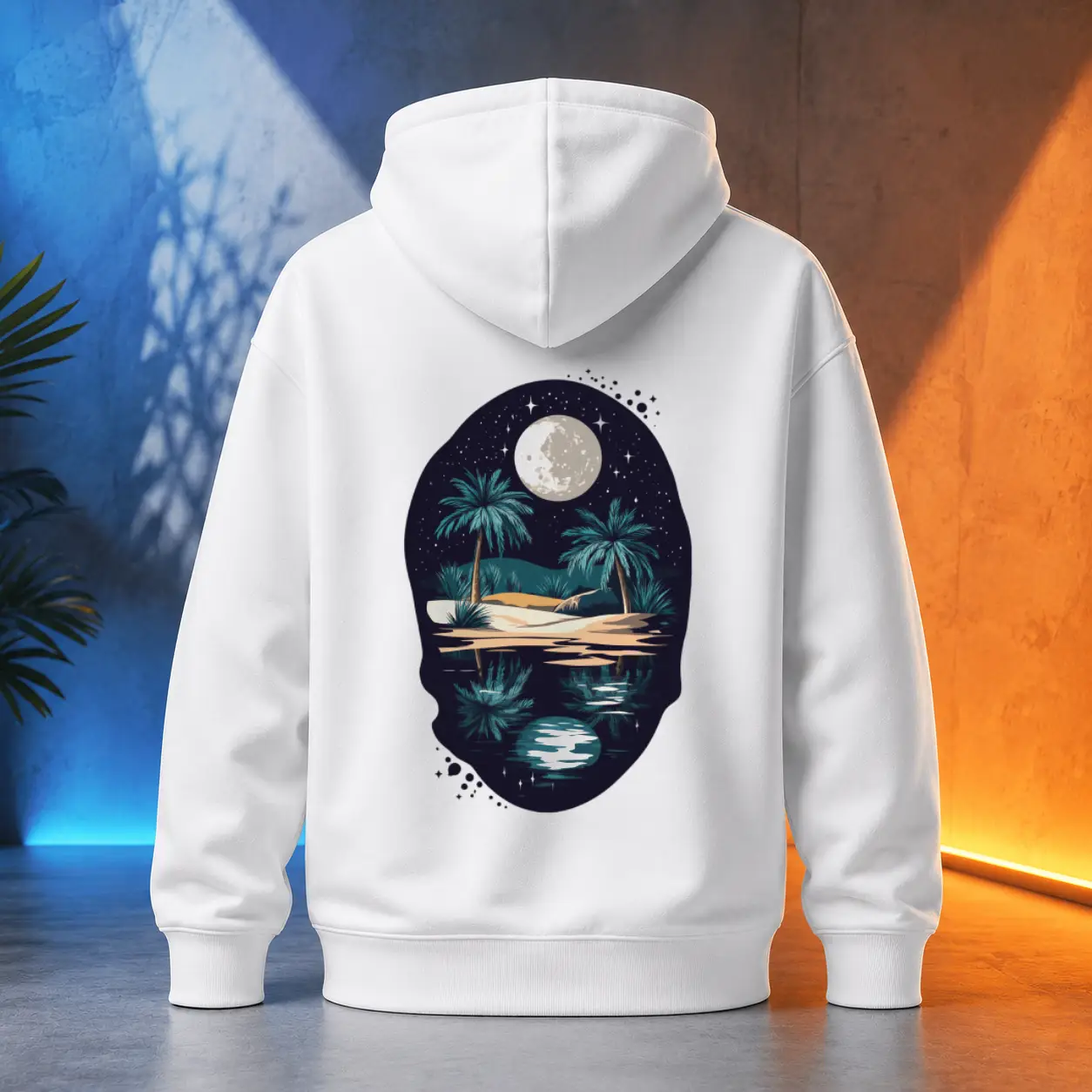 Unisex mikina - Oáza v noční tmě