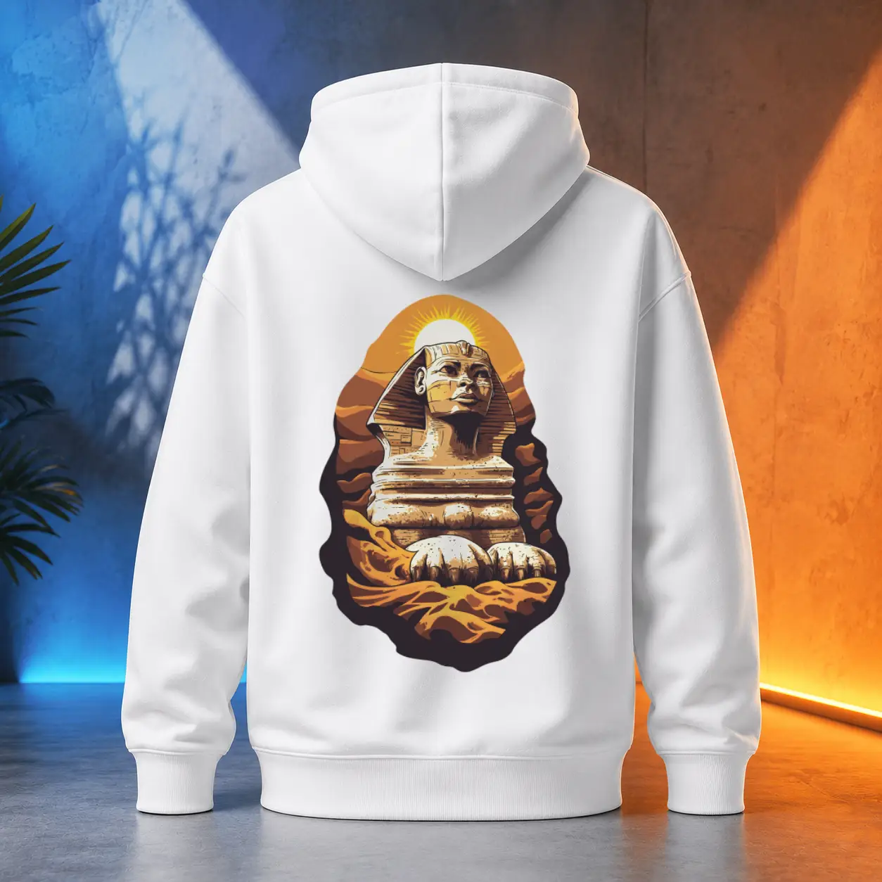 Unisex mikina - Sfinga z pouštního písku