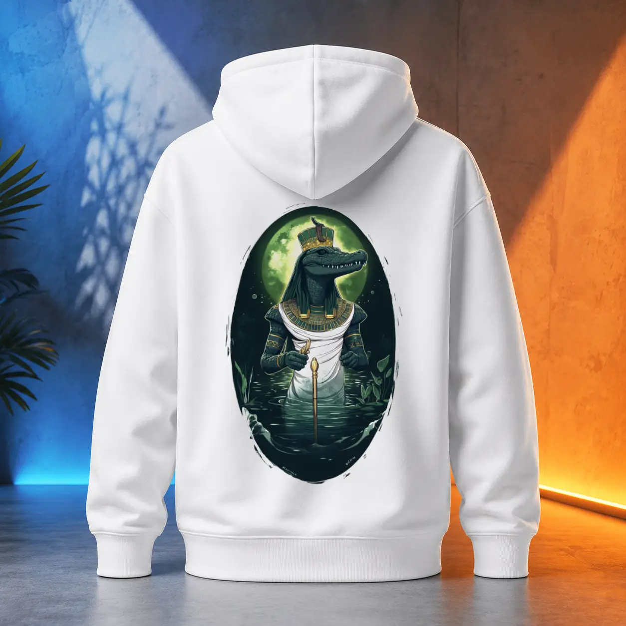 Unisex mikina - Sobek krokodýlů bůh