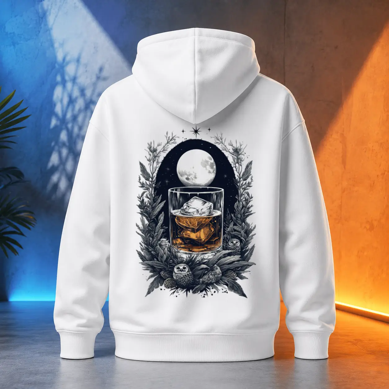 Unisex mikina - Bourbon jantarový sen