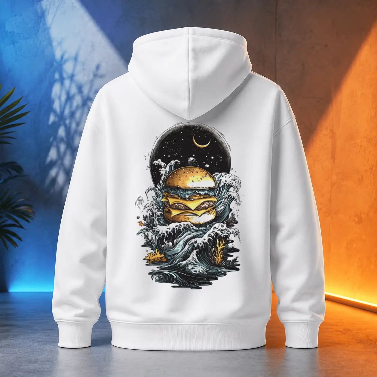 Unisex mikina - Burger voní dálkou