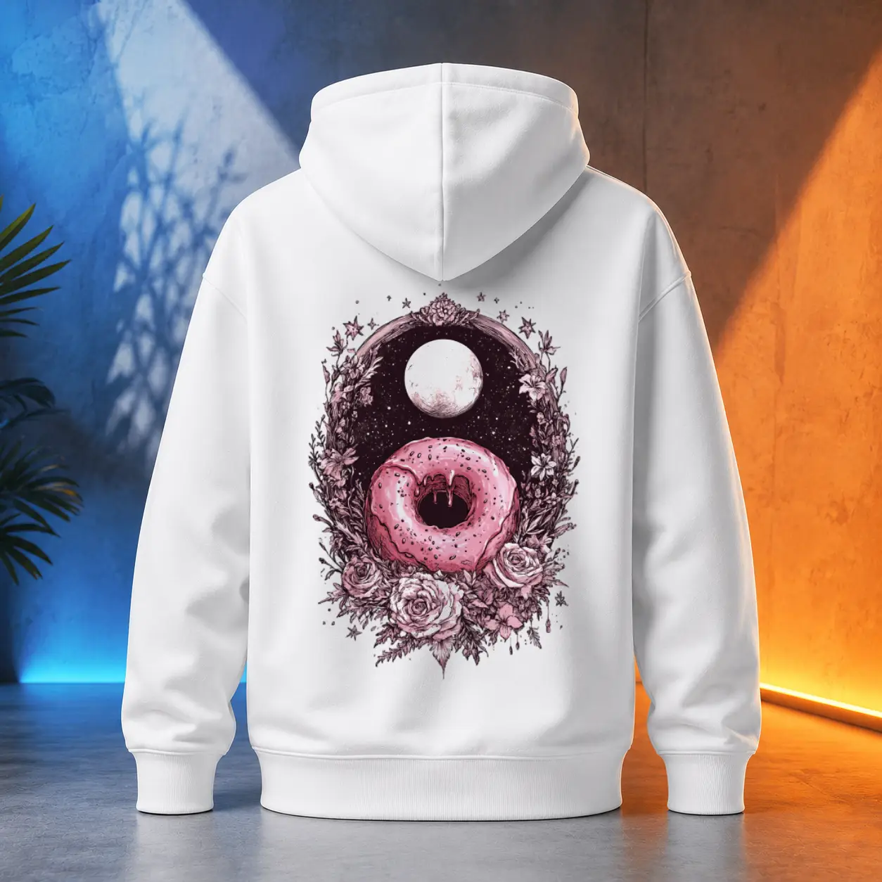 Unisex mikina - Donut růžové ráno