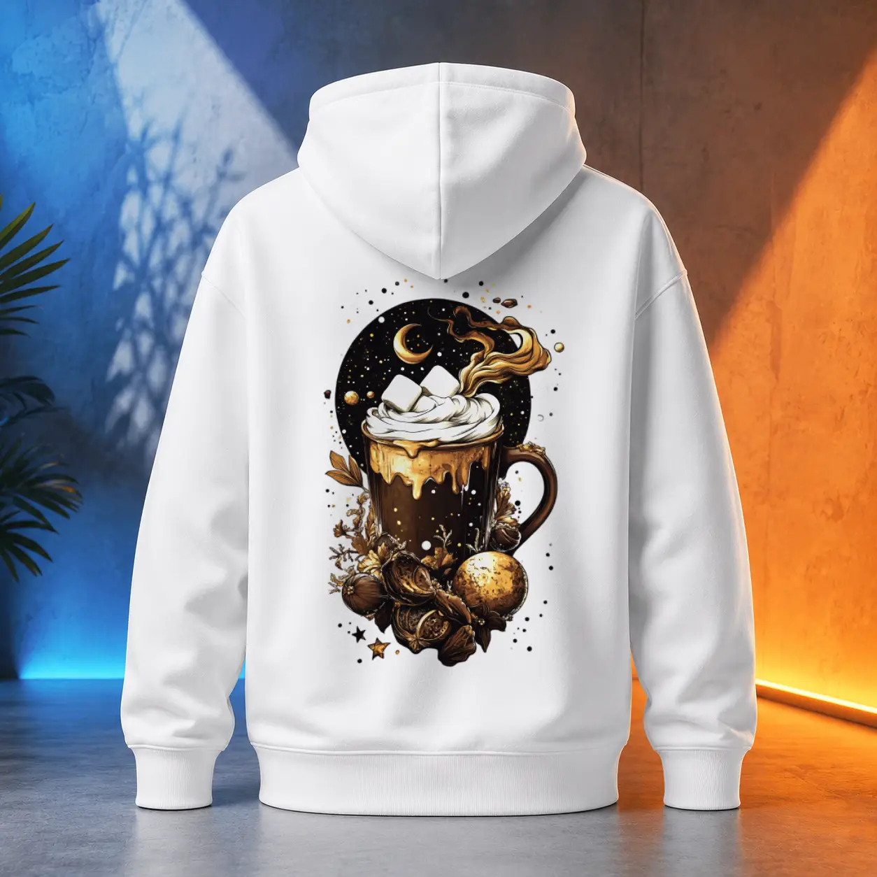 Unisex mikina - Horká čokoláda první sníh