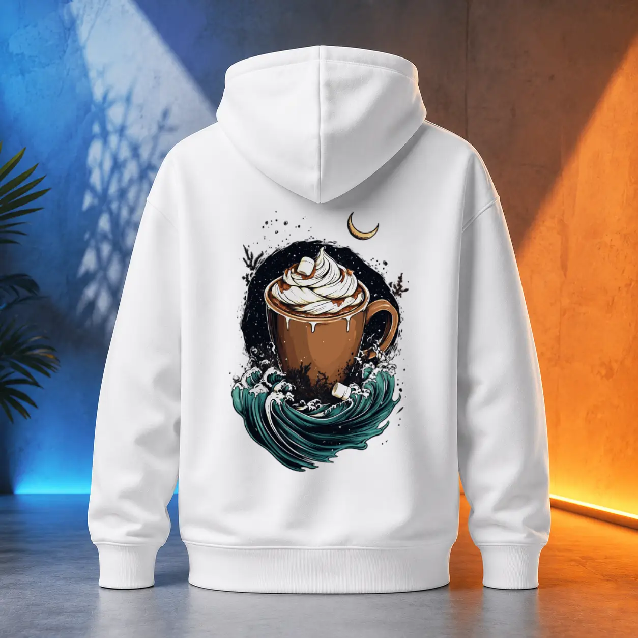 Unisex mikina - Horká čokoláda teplý šálek
