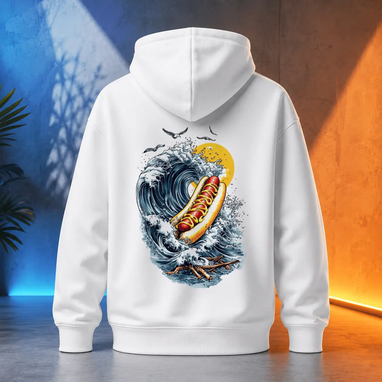 Unisex mikina - Hot Dog mořský vánek