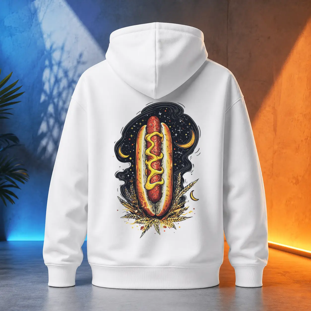 Unisex mikina - Hot Dog noční hlad