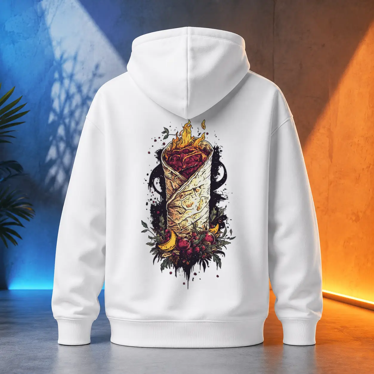 Unisex mikina - Kebab noční city