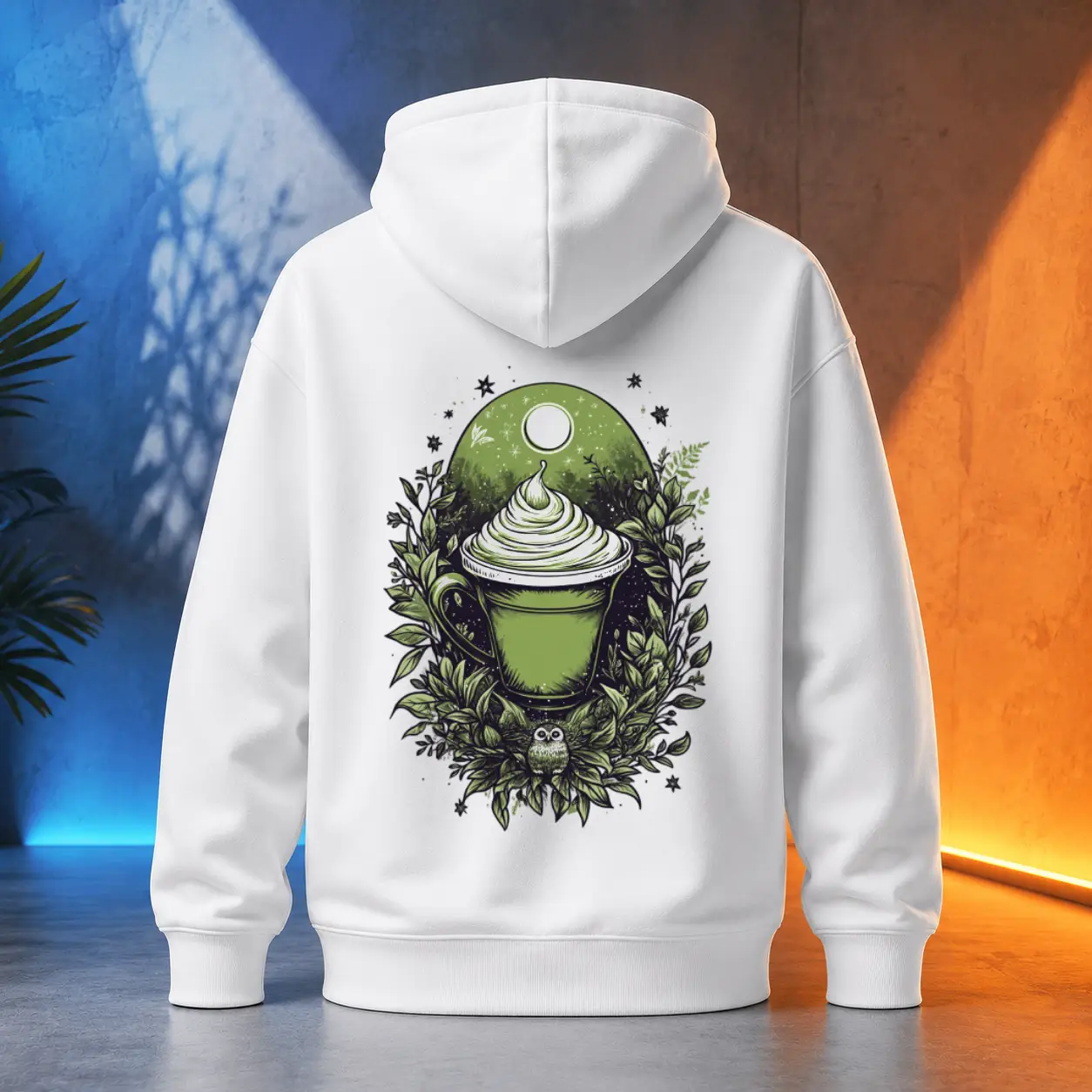 Unisex mikina - Matcha Tea zelený rituál