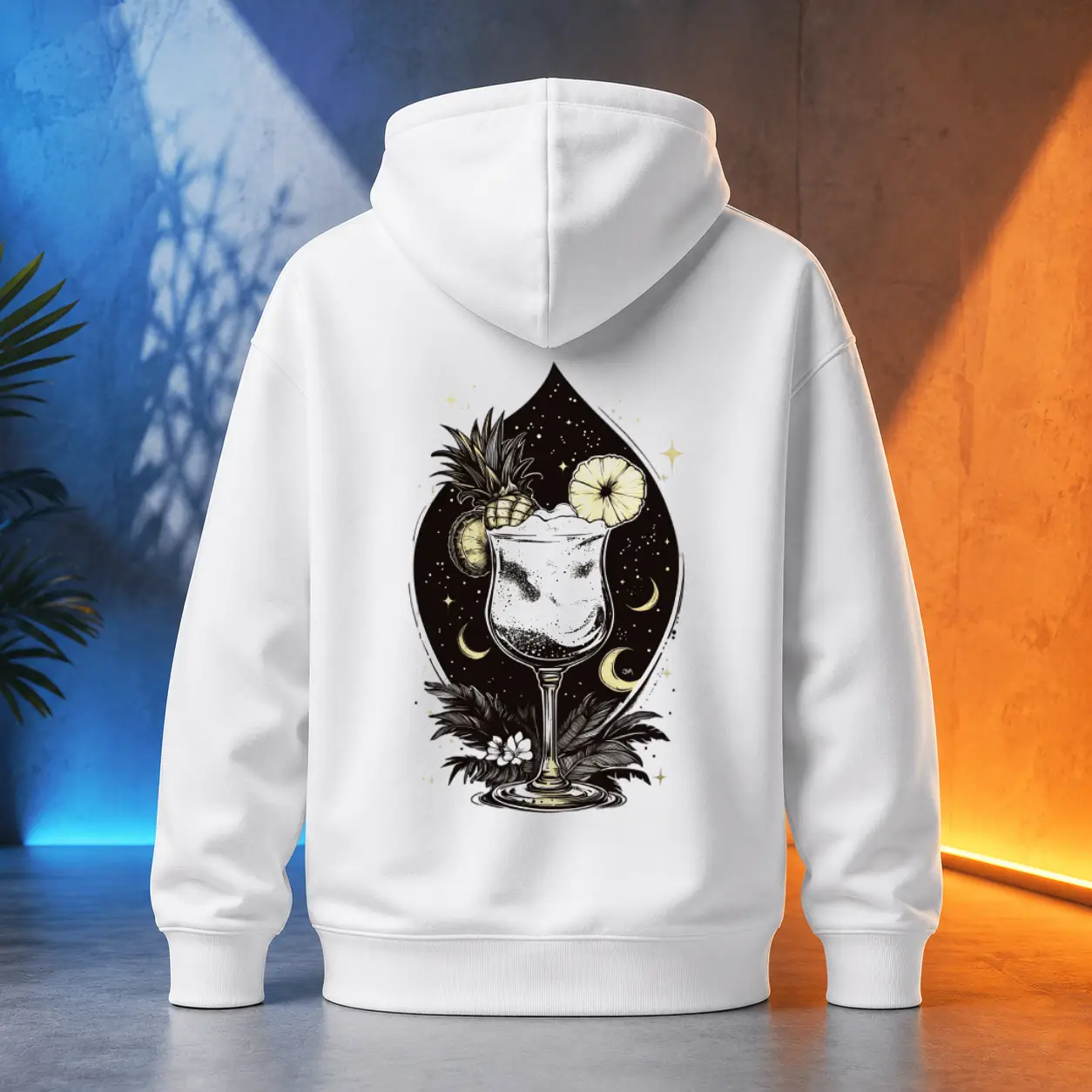 Unisex mikina - Piňa Colada tropický sen