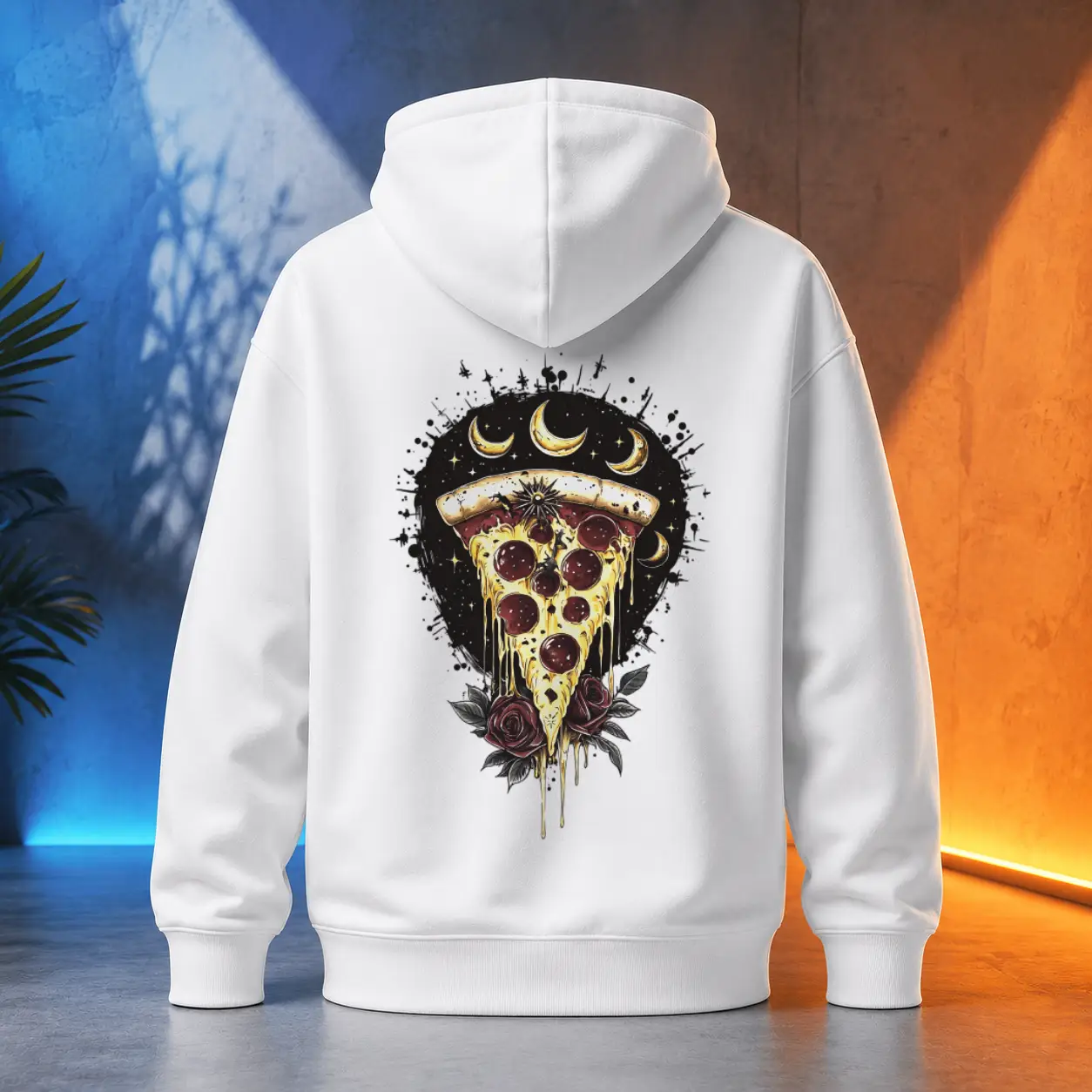 Unisex mikina - Pizza teplo večer