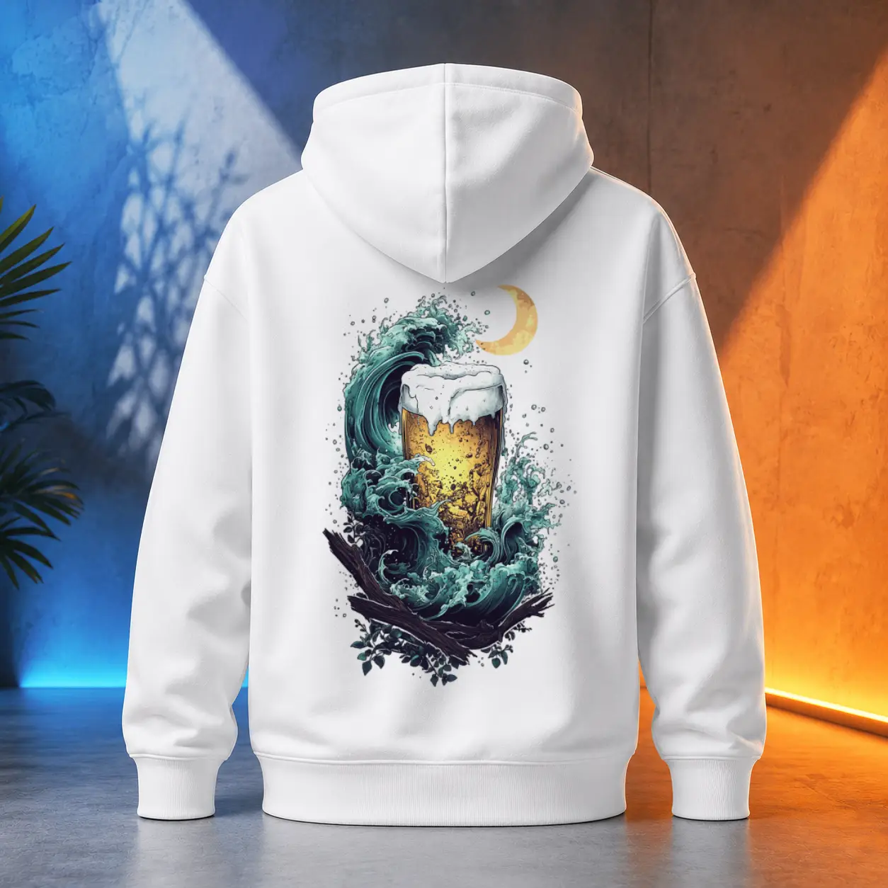 Unisex mikina - Pivo přímořský podvečer