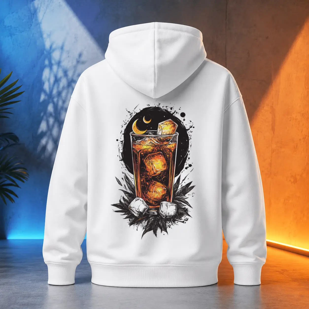 Unisex mikina - Rum Cola noční záře