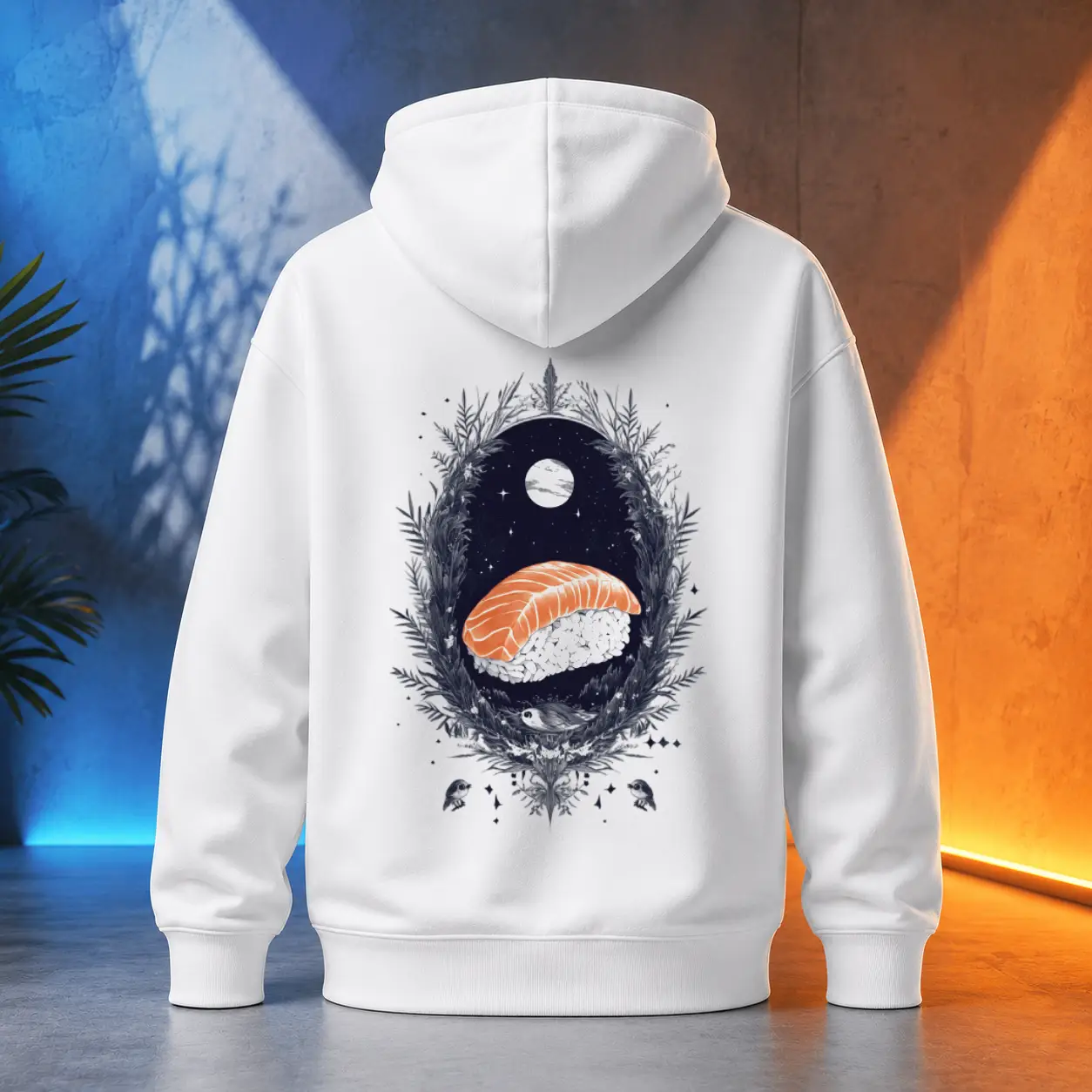 Unisex mikina - Sushi perletový jas