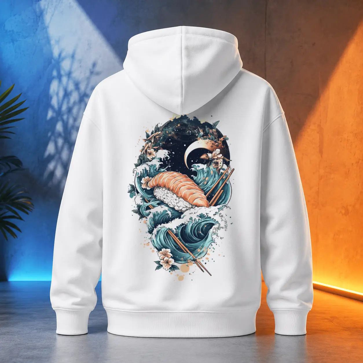 Unisex mikina - Sushi tichý oceán