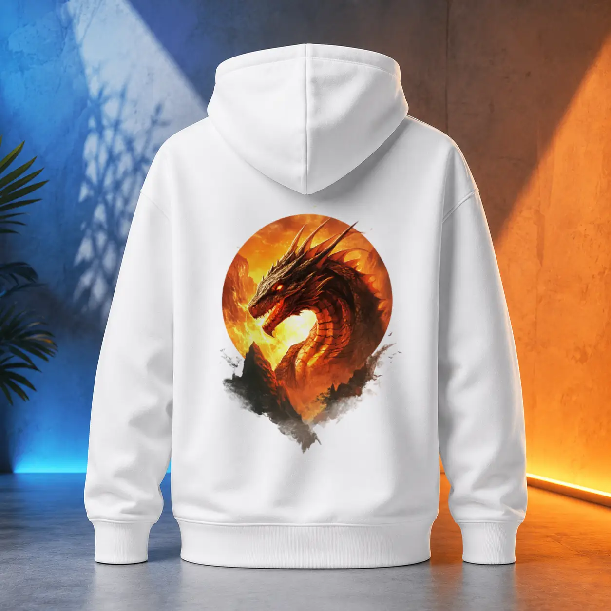 Unisex mikina - Drak horský obrys