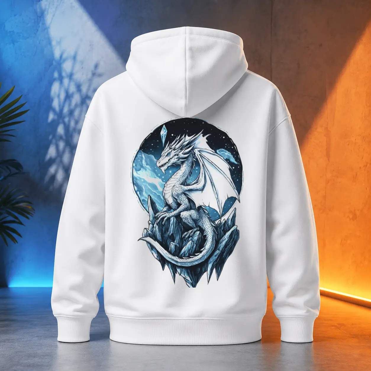 Unisex mikina - Drak křišťálový lesk