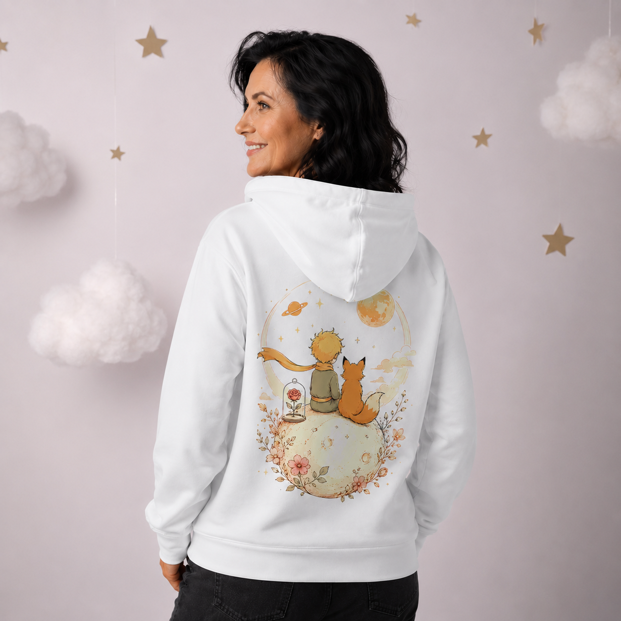 Unisex mikina - Růžový soumrak – Rosy Dusk