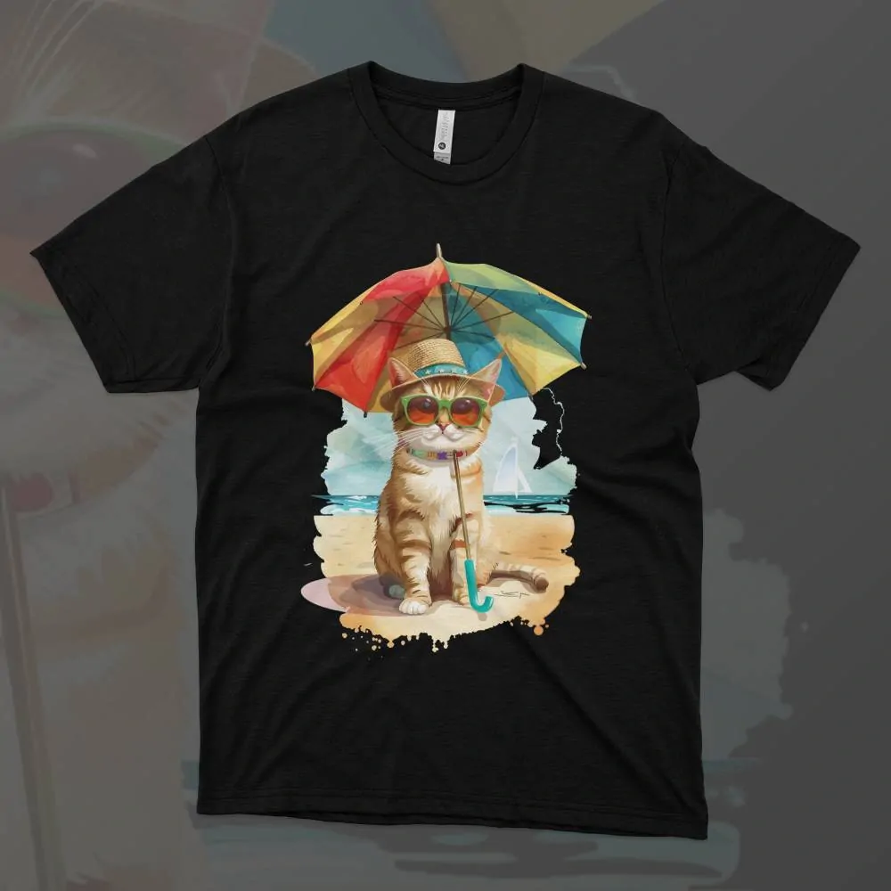 Dámské tričko - Beach Cat