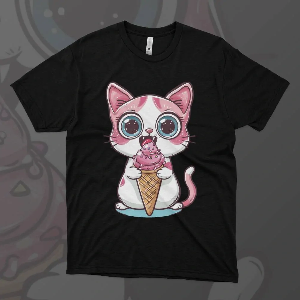 Dámské tričko - Ice Cream Cat