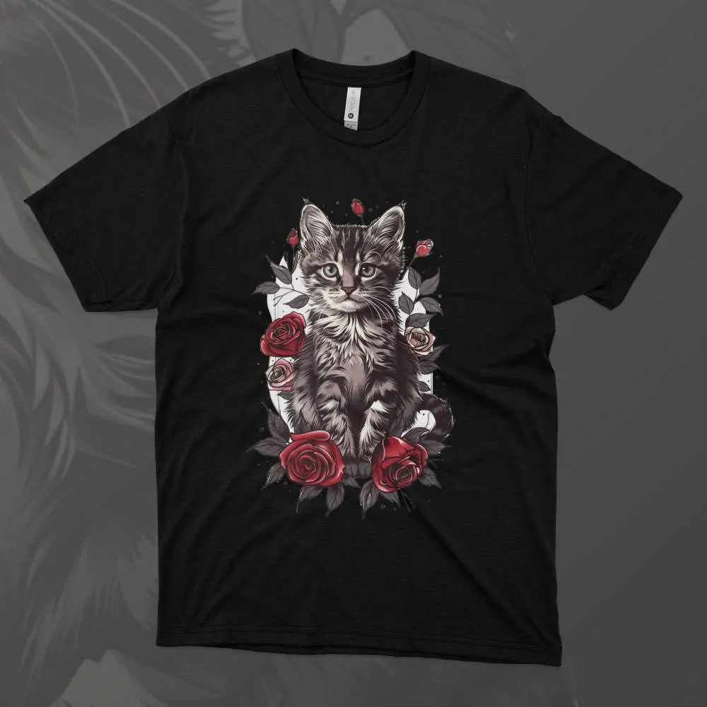 Dámské tričko - Rose Kitten