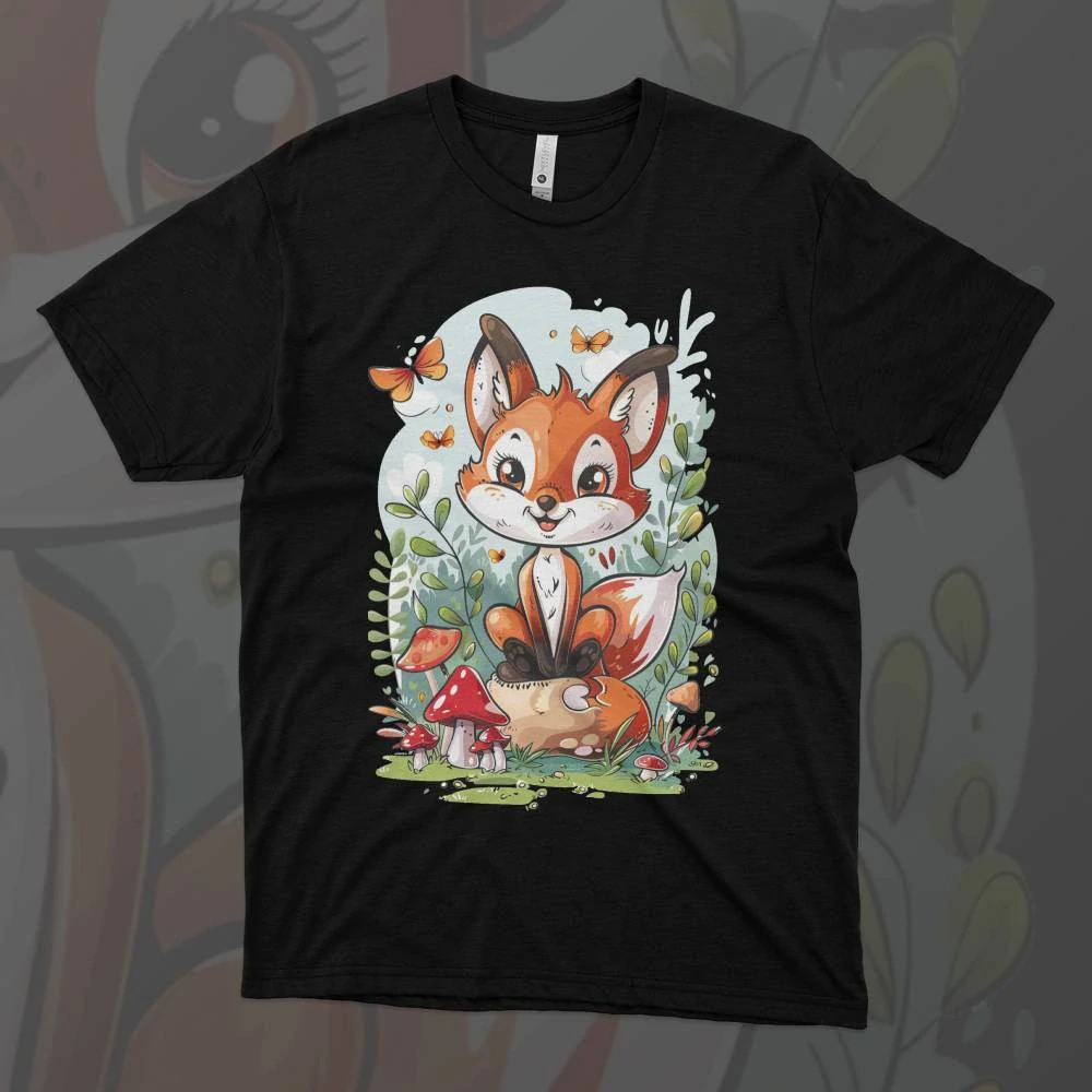 Pánské tričko - Lesní hravá liška