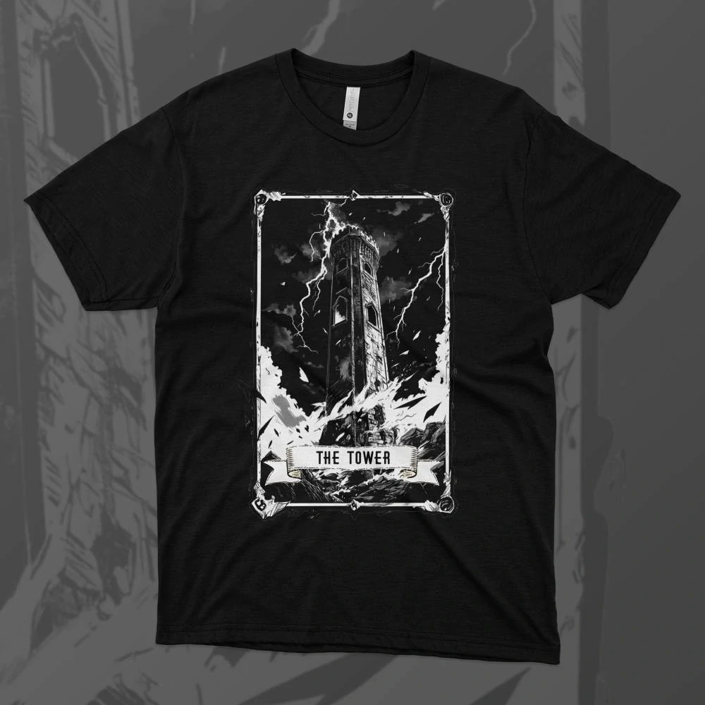 Dámské tričko - The Tower - Věz - Tarot - Velká Arkána