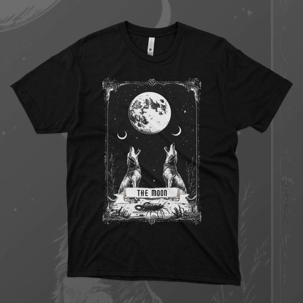 Pánské tričko - The Moon - Měsíc - Tarot - Velká Arkána