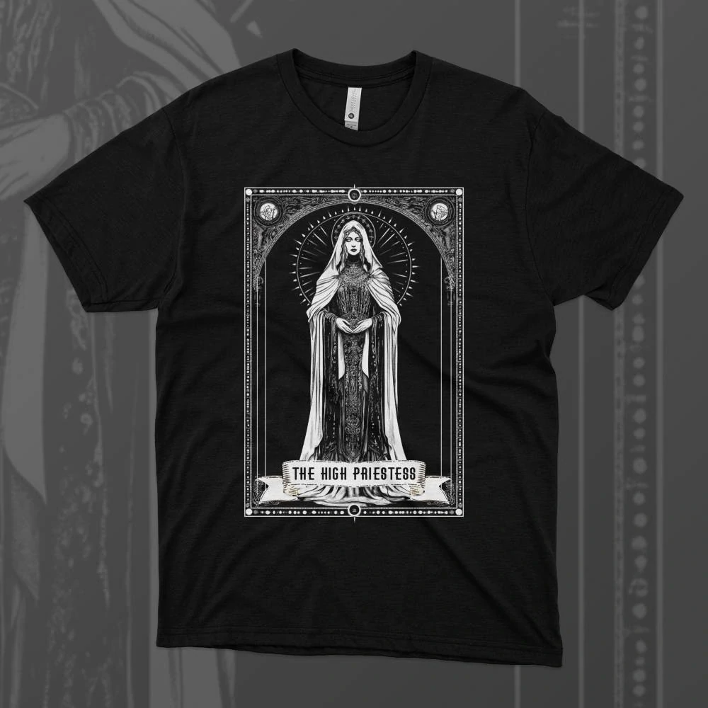 Dámské tričko - The High Priestess - Velekněžka - Tarot - Velká Arkána