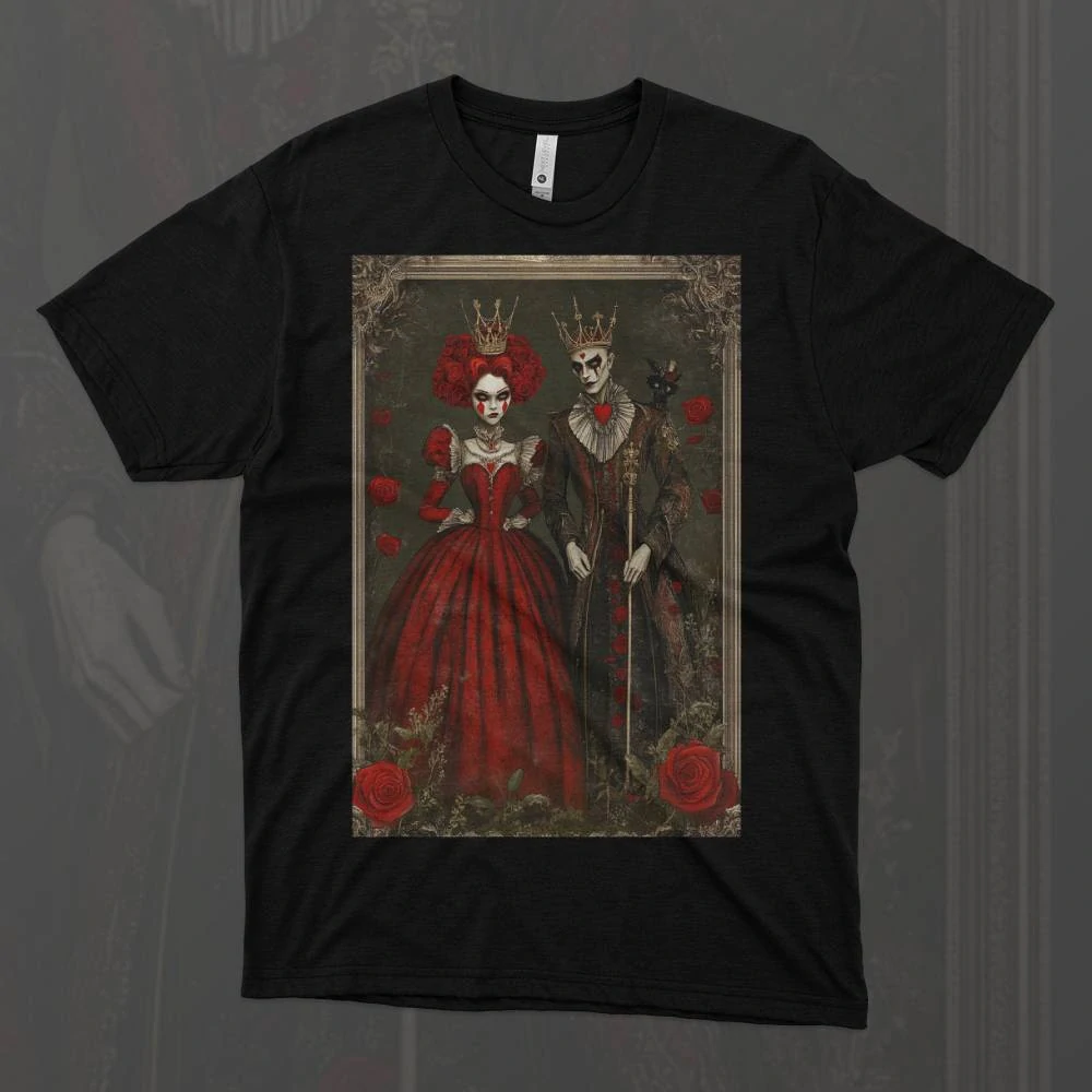 Dámské tričko - Král a královna srdcí – The King & Queen of Hearts