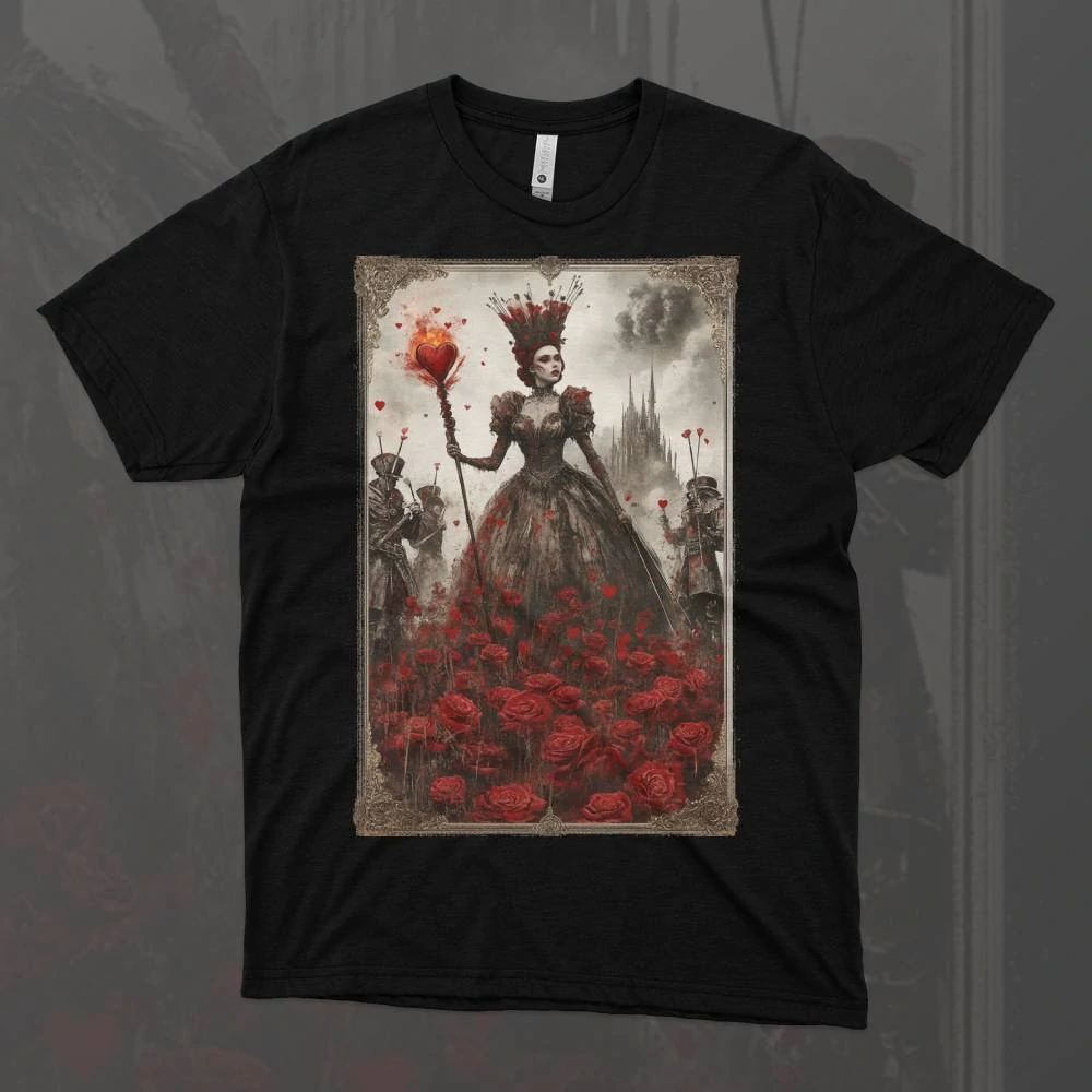 Pánské tričko - Srdcová královna – Queen of Hearts