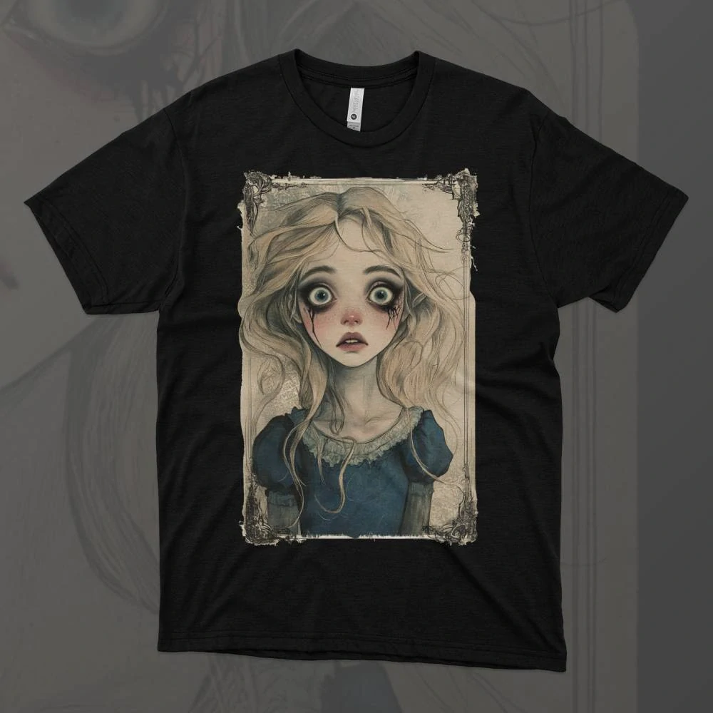 Pánské tričko - Zvědavá Alenka – Curious Alice